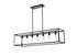 Elegant Lighting Judah 7 Light Pendant L47 Inch xW12 Inch xH11 Inch L7 in Black Model: LD723D47BK
