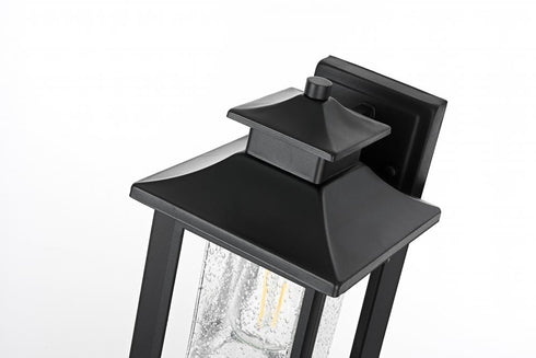 Elegant Lighting Judson 7 inch Outdoor Pendant in Black Model: OD348W12BK