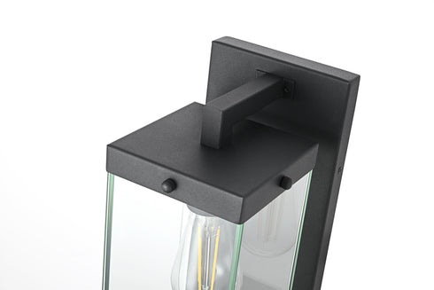 Elegant Lighting Julien 1 Light Wall Sconce W5.9 Inch E7.6 Inch H15.4 Inch in Black Model: OD408W15BK