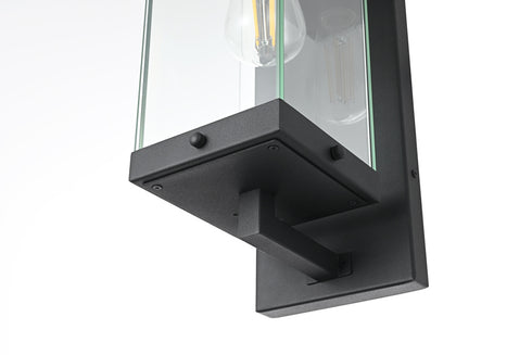 Elegant Lighting Julien 1 Light Wall Sconce W5.9 Inch E7.6 Inch H15.4 Inch in Black Model: OD408W15BK