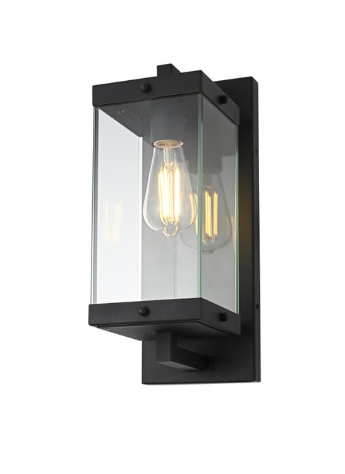 Elegant Lighting Julien 1 Light Wall Sconce W5.9 Inch E7.6 Inch H15.4 Inch in Black Model: OD408W15BK
