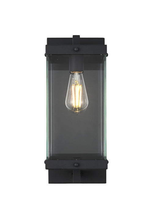 Elegant Lighting Julien 1 Light Wall Sconce W6.9 Inch E8.5 Inch H17.3 Inch in Black Model: OD408W17BK