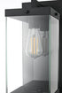 Elegant Lighting Julien 1 Light Wall Sconce W6.9 Inch E8.5 Inch H17.3 Inch in Black Model: OD408W17BK