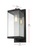 Elegant Lighting Julien 1 Light Wall Sconce W7.9 Inch E9.5 Inch H20.5 Inch in Black Model: OD408W21BK