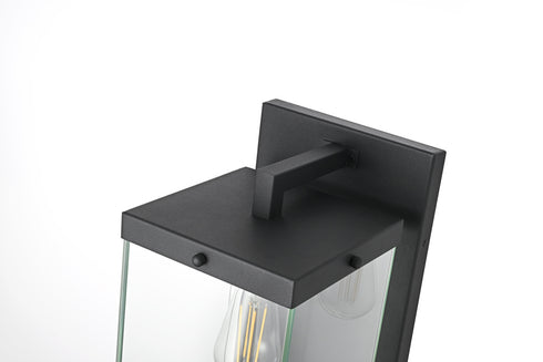 Elegant Lighting Julien 1 Light Wall Sconce W7.9 Inch E9.5 Inch H20.5 Inch in Black Model: OD408W21BK