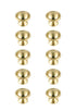 Elegant Lighting Kadea 1.2 Inch Diameter in Brushed Gold Mushroom Knob Multipack (Set of 10) Model: KB2008-GD-10PK