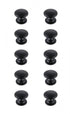 Elegant Lighting Kaid 1.2 Inch Diameter in Brushed Gold Mushroom Knob Multipack (Set of 10) Model: KB2004-GD-10PK