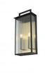 Elegant Lighting Kannon 11.5 inch Outdoor Wall Sconce in Black Model: OD513W23BK