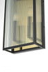 Elegant Lighting Kannon 11.5 inch Outdoor Wall Sconce in Black Model: OD513W23BK