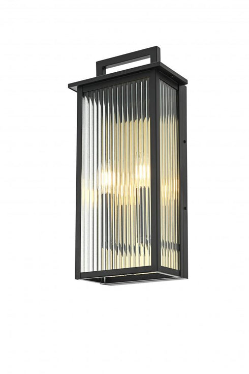 Elegant Lighting Kannon 8.5 inch Outdoor Wall Sconce in Black Model: OD513W19BK