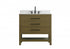 Elegant Lighting Karson Vanity Cabinet 2DW 36 Inch W x 22 Inch D x 34 Inch H in Chestnut Brown Model: VF60536MCB