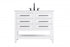 Elegant Lighting Karson Vanity Cabinet 4DW 42 Inch W x 22 Inch D x 34 Inch H in Chestnut Brown Model: VF60542MCB