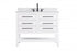 Elegant Lighting Karson Vanity Cabinet 4DW 42 Inch W x 22 Inch D x 34 Inch H in Chestnut Brown Model: VF60542MCB