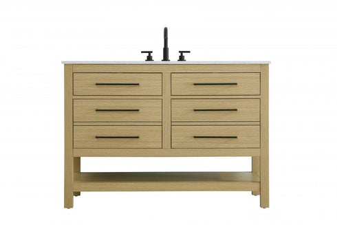Elegant Lighting Karson Vanity Cabinet 4DW 48 Inch W x 22 Inch D x 34 Inch H in Chestnut Brown Model: VF60548MCB