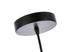 Elegant Lighting Kason 1 light in Black and Clear glass pendant Model: LD5031D8BK