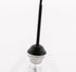 Elegant Lighting Kason 3 light in Black and Clear glass pendant Model: LD5032D36BK