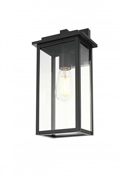 Elegant Lighting Kaysen 7 inch Outdoor Wall Sconce in Black Model: OD50126W15BK