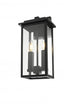 Elegant Lighting Kaysen 7 inch Outdoor Wall Sconce in Black Model: OD501W15BK
