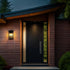 Elegant Lighting Kaysen 9 inch Outdoor Wall Sconce in Black Model: OD501W18BK
