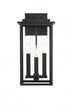 Elegant Lighting Kaysen 9 inch Outdoor Wall Sconce in Black Model: OD501W18BK