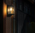 Elegant Lighting Keaton 1 Light Wall Sconce W5.9 Inch E7.6 Inch H15.4 Inch in Black Model: OD409W15BK