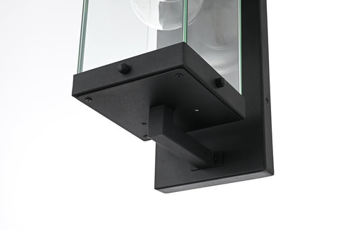 Elegant Lighting Keaton 1 Light Wall Sconce W5.9 Inch E7.6 Inch H15.4 Inch in Black Model: OD409W15BK