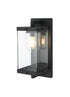 Elegant Lighting Keaton 1 Light Wall Sconce W6.9 Inch E8.5 Inch H17.3 Inch in Black Model: OD409W17BK