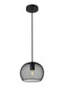 Elegant Lighting Keller 1 Light in Black Pendant Model: LD2249BK