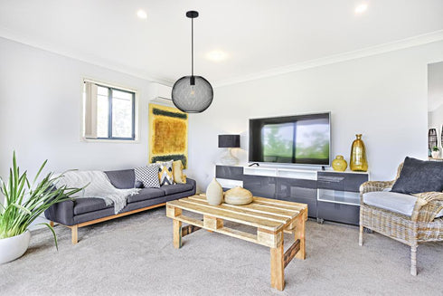 Elegant Lighting Keller 1 Light in Black Pendant Model: LD2251BK