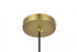 Elegant Lighting Kenna 8 inch Pendant Clear Shade in Satin Gold in Satin Gold and Clear Finish Model: LD2252SG