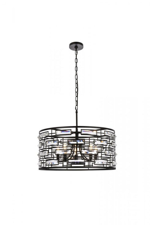 Elegant Lighting Kennedy 5 Light Pendant Model: 1108D24C