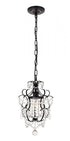 Elegant Lighting Kirin 1 Light brass Pendant Model: LD5017D11BR