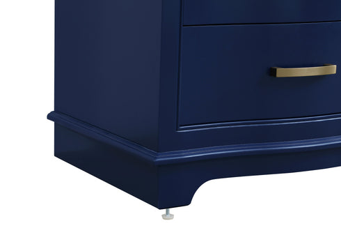 Elegant Lighting Knox Vanity Cabinet 24 Inch W x 22 Inch D x 34 Inch H blue Model: VF10224BL