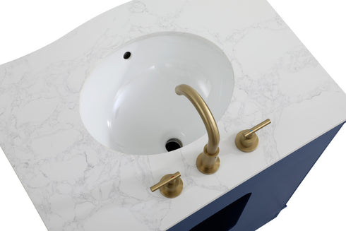 Elegant Lighting Knox Vanity Cabinet 24 Inch W x 22 Inch D x 34 Inch H blue Model: VF10224BL