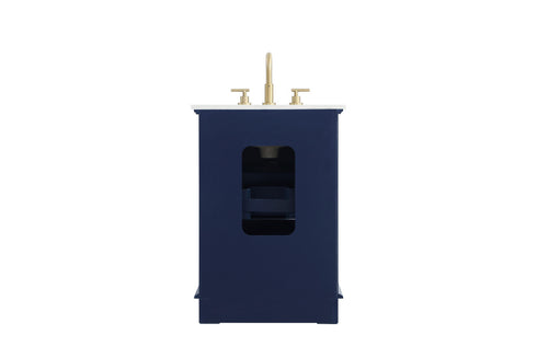 Elegant Lighting Knox Vanity Cabinet 24 Inch W x 22 Inch D x 34 Inch H blue Model: VF10224BL