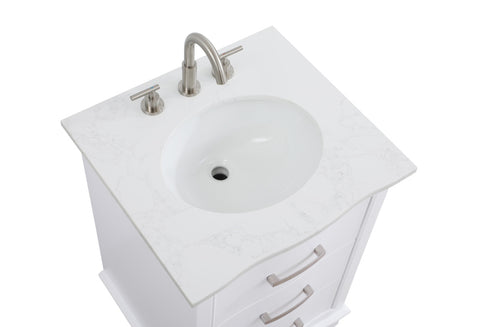 Elegant Lighting Knox Vanity Cabinet 24 Inch W x 22 Inch D x 34 Inch H white Model: VF10224WH