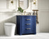 Elegant Lighting Knox Vanity Cabinet 30 Inch W x 22 Inch D x 34 Inch H blue Model: VF10230BL
