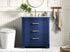 Elegant Lighting Knox Vanity Cabinet 30 Inch W x 22 Inch D x 34 Inch H blue Model: VF10230BL