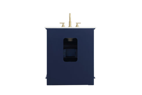 Elegant Lighting Knox Vanity Cabinet 30 Inch W x 22 Inch D x 34 Inch H blue Model: VF10230BL