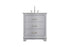 Elegant Lighting Knox Vanity Cabinet 30 Inch W x 22 Inch D x 34 Inch H grey Model: VF10230GR