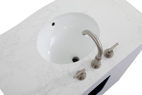 Elegant Lighting Knox Vanity Cabinet 30 Inch W x 22 Inch D x 34 Inch H grey Model: VF10230GR