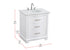 Elegant Lighting Knox Vanity Cabinet 30 Inch W x 22 Inch D x 34 Inch H white Model: VF10230WH