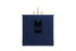Elegant Lighting Knox Vanity Cabinet 36 Inch W x 22 Inch D x 34 Inch H blue Model: VF10236BL