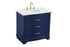Elegant Lighting Knox Vanity Cabinet 36 Inch W x 22 Inch D x 34 Inch H blue Model: VF10236BL