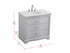 Elegant Lighting Knox Vanity Cabinet 36 Inch W x 22 Inch D x 34 Inch H grey Model: VF10236GR