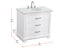 Elegant Lighting Knox Vanity Cabinet 36 Inch W x 22 Inch D x 34 Inch H white Model: VF10236WH
