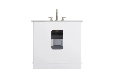 Elegant Lighting Knox Vanity Cabinet 36 Inch W x 22 Inch D x 34 Inch H white Model: VF10236WH