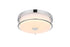 Elegant Lighting Kolson 1 Light Flush Mount D12 Inch H4 Inch LED 18 Watt 3CCT in Chrome Model: LD304F12C