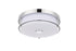 Elegant Lighting Kolson 1 Light Flush Mount D12 Inch H4 Inch LED 18 Watt 3CCT in Chrome Model: LD304F12C