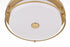 Elegant Lighting Kolson 1 Light Flush Mount D16 Inch H4 Inch LED 24 Watt 3CCT in Satin Gold Model: LD304F16SG